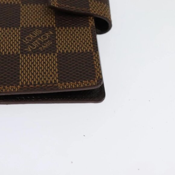 LOUIS VUITTON Damier Ebene Agenda Mini Day Planner Cover R20705 LV Auth 118844 - Picture 4 of 16